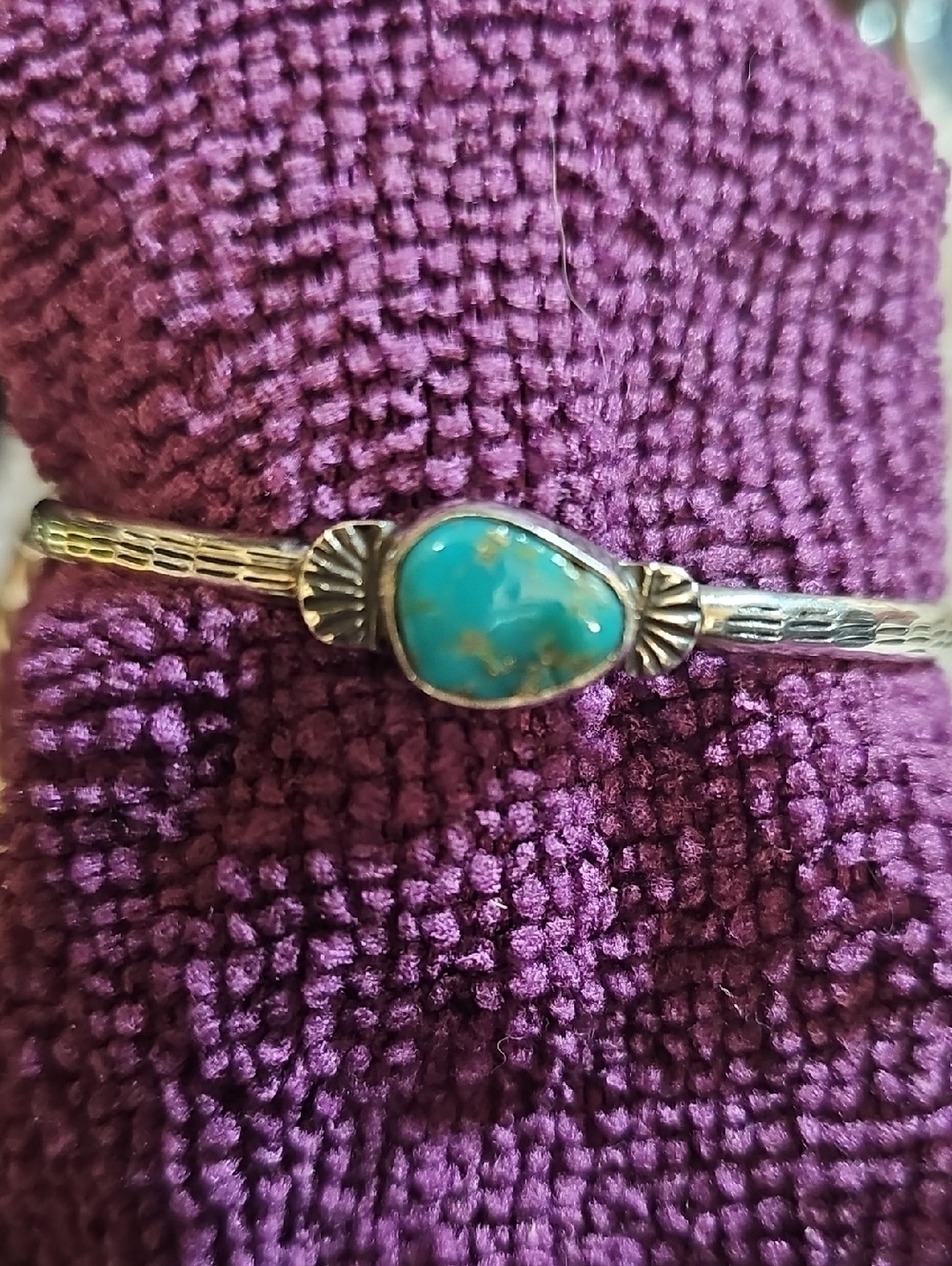 J. Begay Famous Navajo Artist Turqiouse Cuff